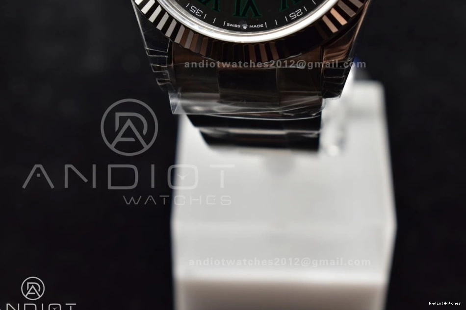 590 DateJust Best 904L Bracelet on Edition HighPerformance SS Green VSF Dial VS 1:1 Roman 41 126330 Oyster Gray 1204